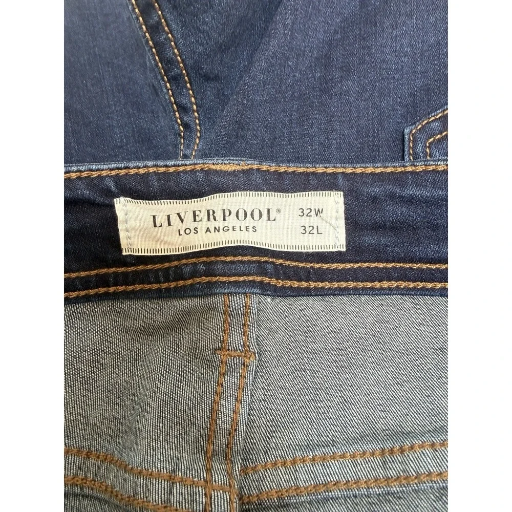 Liverpool Los Angeles NWT Kingston Modern Straight Bullet Dark Wash Jeans 32x32